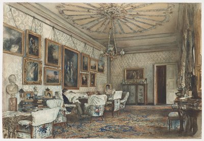 Salón en el apartamento del Conde Lanckoronski en Viena de Rudolf von Alt